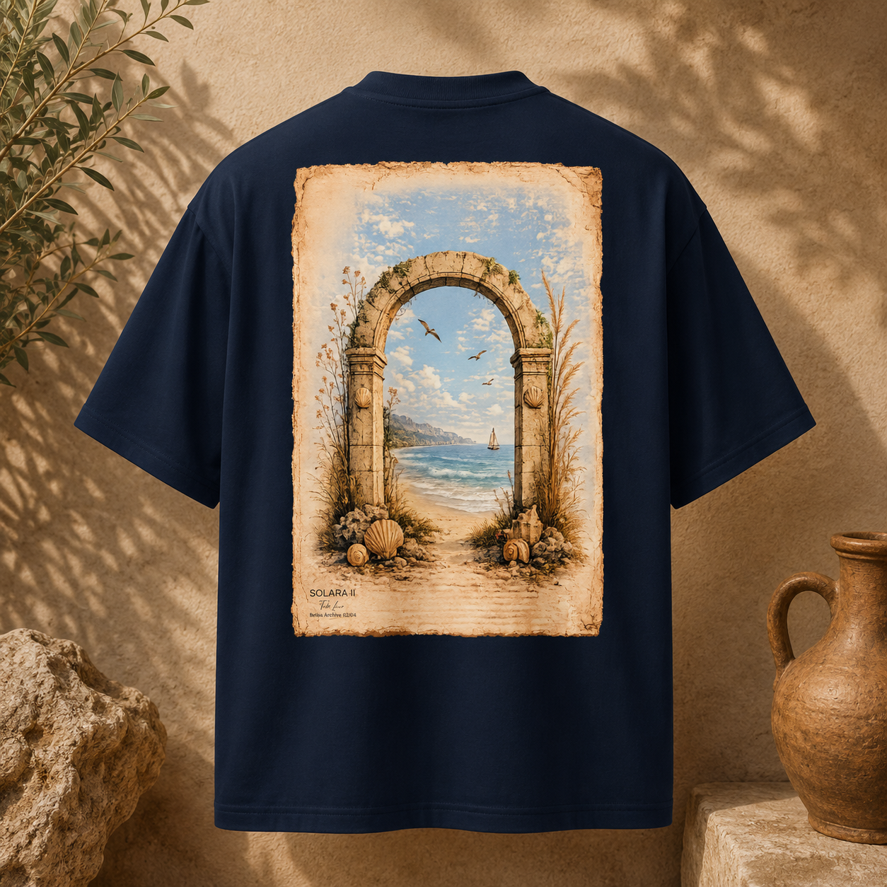 SOLARA II — Tide Line Organic Oversized Tee | BETISA